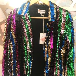 Sequins jacket fully lined